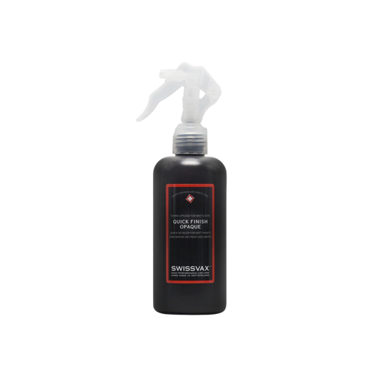 QUICK FINISH OPAQUE, Spot Cleaner For Satin/Matte Paint Finishes and wraps 250ml Swissvax